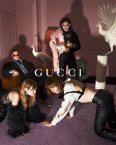 Måneskin Poses in GUCCI Aria Fall Winter 2021 .